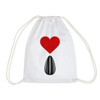 Amour des graines de tournesol. - Sac de sport léger - blanc - Devant