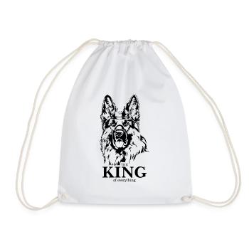 Berger allemand Roi de tout Chiens - Sac de sport léger - blanc - Devant