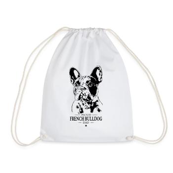 French Bulldog Dad Hunde Hund Frenchie Wilsigns - Turnbeutel - Weiß - Vorne