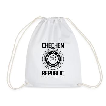 Chechen republic gift Grozny Dagestan - Drawstring Bag - white - Front