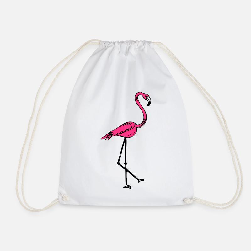 flamingo - Turnbeutel - Weiß