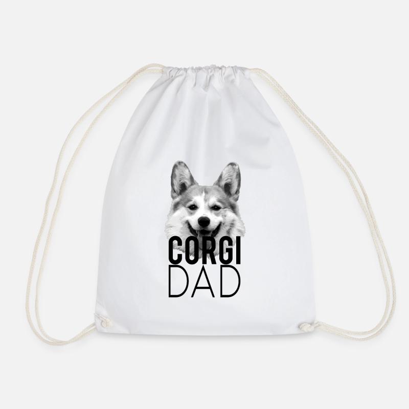 Corgi Dad - Hunde Papa Geschenk - Turnbeutel - Weiß