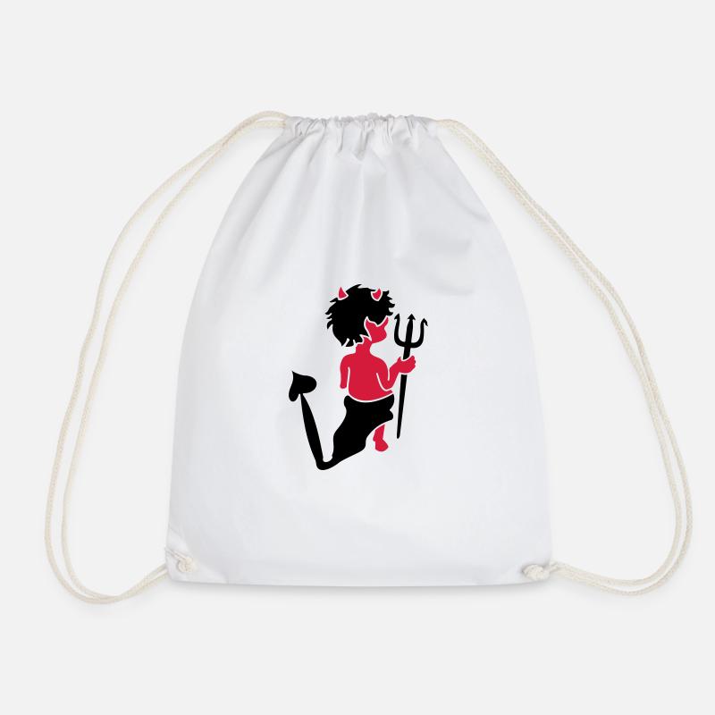 Kleiner Teufel / little devil (a, 2c) - Turnbeutel - Weiß