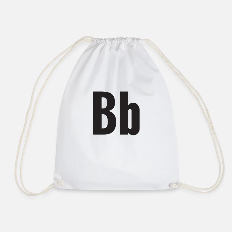 Point (B) - Drawstring Bag - white