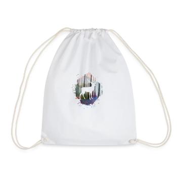 nature,nature,deer,trees,mountains,landscape,forest - Drawstring Bag - white - Front