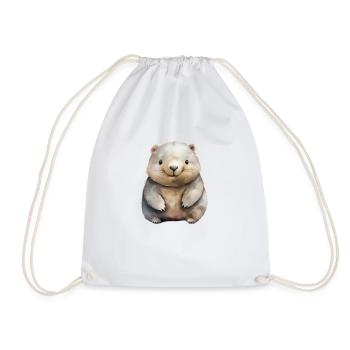 Wombat Classe Classe Animal Wombat - Sac de sport léger - blanc - Devant