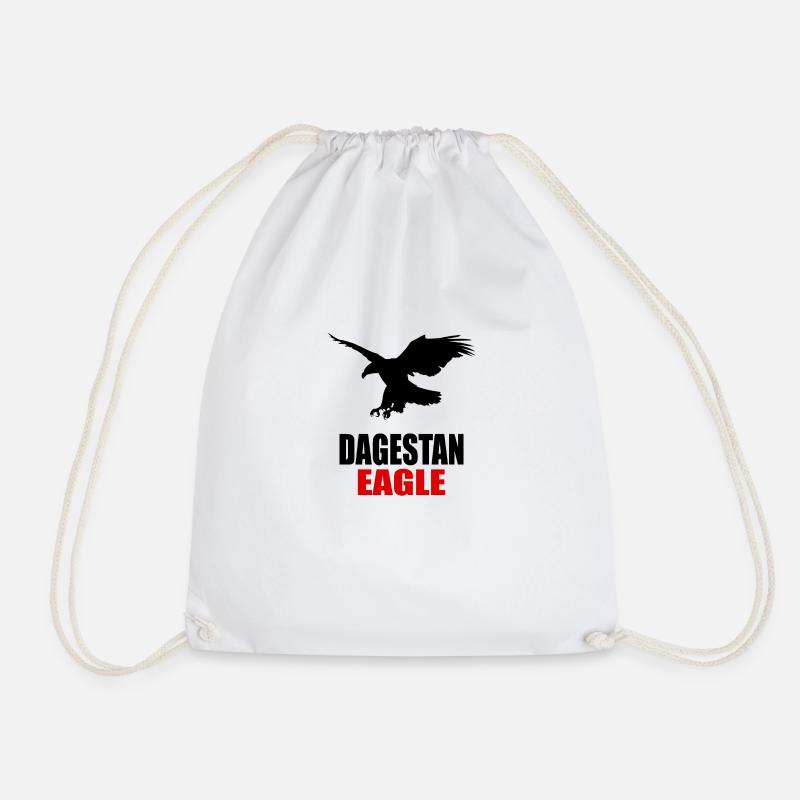 Dagestan Eagle. Proud Dagestan MMA Fighter - Turnbeutel - Weiß