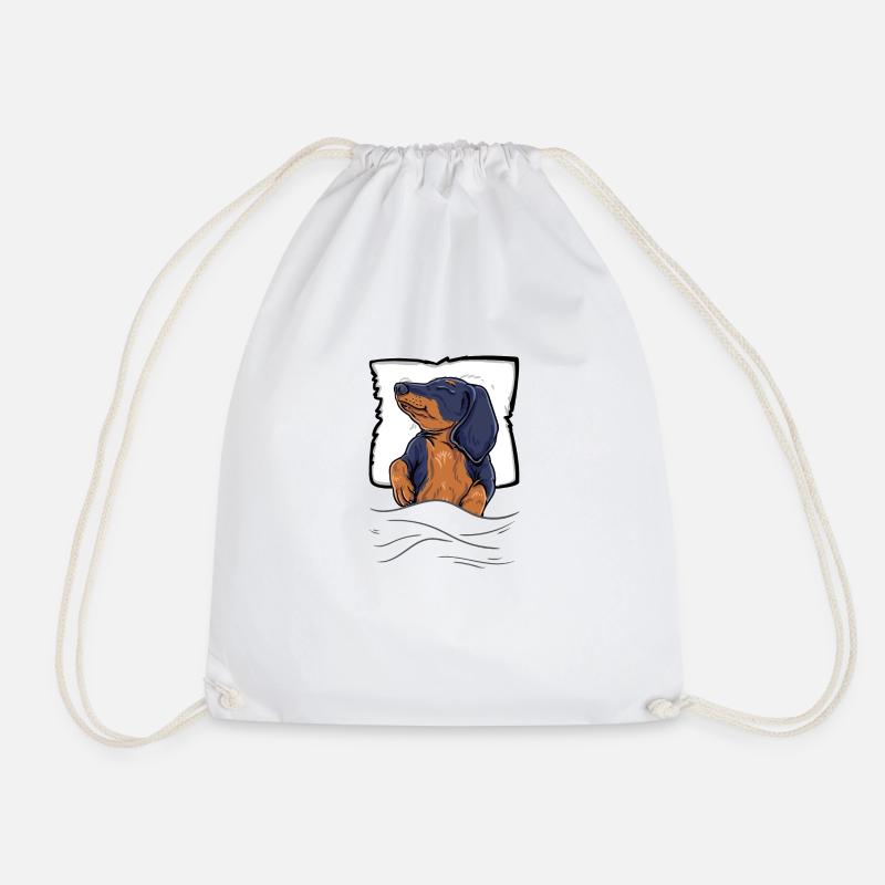 Teckel endormi Teckel Lit - Sac de sport léger - blanc