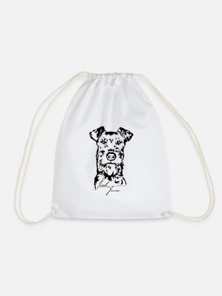 Irish Terrier Portrait Hunde Hund Wilsigns - Turnbeutel - Weiß