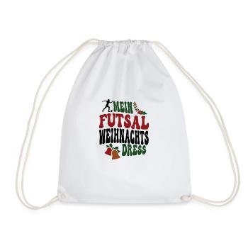 Futsalerin Weihnachten Futsal Spielerin XMAS - Turnbeutel - Weiß - Vorne