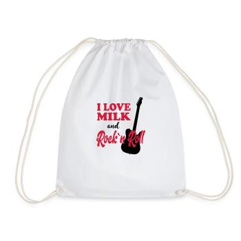 Enfant Bébé Anniversaire Dictons Lait Rockn Roll - Sac de sport léger - blanc - Devant