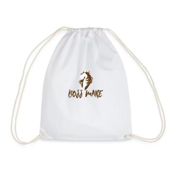 Reiten, Reiter, Pony, Pferd, Geschenk, Reitsport - Turnbeutel - Weiß - Vorne