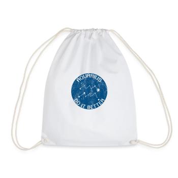 Verseau / Verseau Zodiac - Sac de sport léger - blanc - Devant