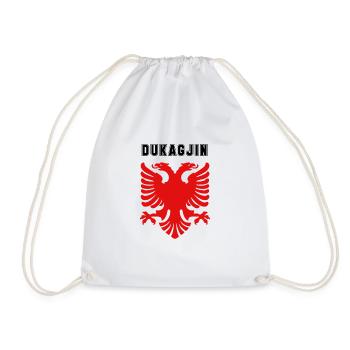 Dukagjin Albanian Albanischer Adler Albaner Kosova - Turnbeutel - Weiß - Vorne