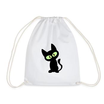 t-shirt gueule de bois noir maintenant sur le masque facial - Sac de sport léger - blanc - Devant