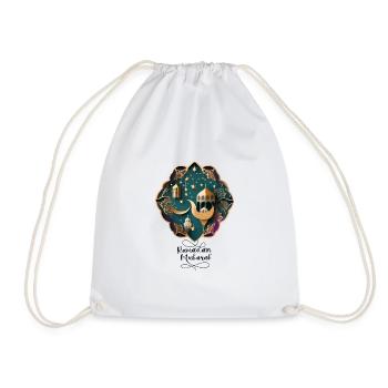 Ramadan Gift Eid Mubarak Islam Allah Muslim - Drawstring Bag - white - Front