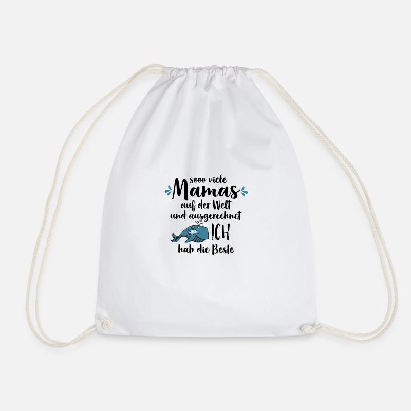 So viele Mamas auf der Welt Muttertag Geschenk - Turnbeutel - Weiß