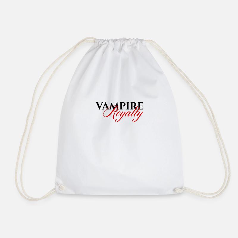 Fantasy / Vampire / Dracula: Vampire Royalty - Drawstring Bag - white