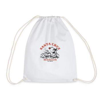 Santa Cruz Californie vintage rétro surfing ville - Sac de sport léger - blanc - Devant