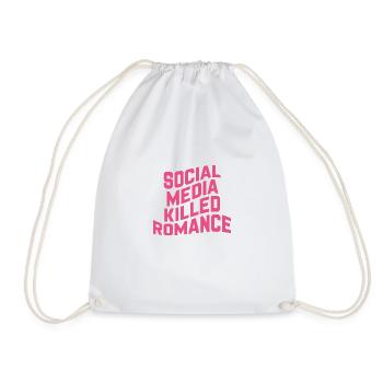 Social Media Killed Romance - Turnbeutel - Weiß - Vorne