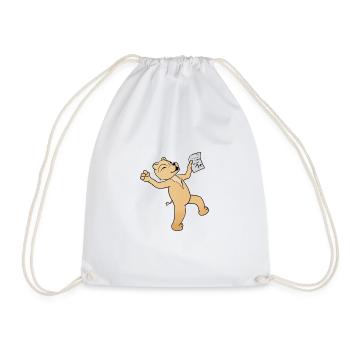 School - Drawstring Bag - white - Front