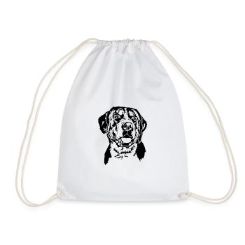 Grand Portrait de Bouvier Suisse Wilsigns - Sac de sport léger - blanc - Devant