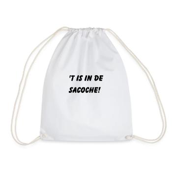 ́t est dans le sacoche. Chemises en dialecte anversois - Sac de sport léger - blanc - Devant