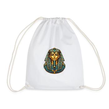 Tutanchamun – Goldene Maske - Turnbeutel - Weiß - Vorne