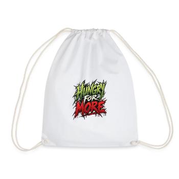 Hungry for More Neon Rage - Turnbeutel - Weiß - Vorne