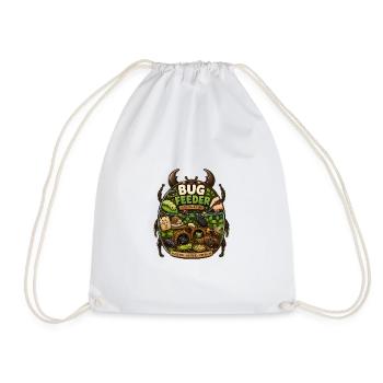 Bug Feeder Insect Friend Terrarium Bug Hunter - Drawstring Bag - white - Front