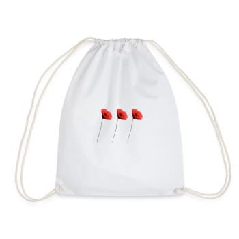 coquelicot - Sac de sport léger - blanc - Devant