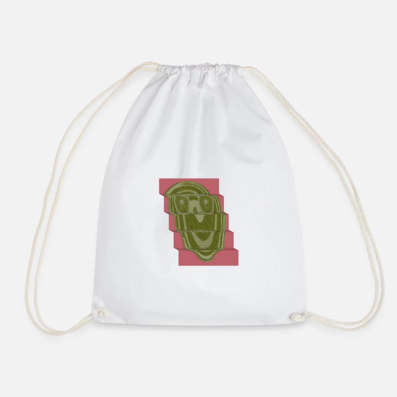 Smile - Drawstring Bag - white
