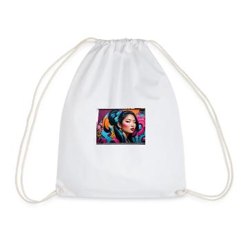 39f4d02477d98e3dbff9419a85795252d2c2f198 - Drawstring Bag - white - Front