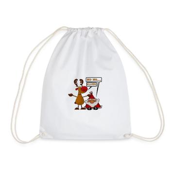 Drôle d’attelage de Noël - Sac de sport léger - blanc - Devant