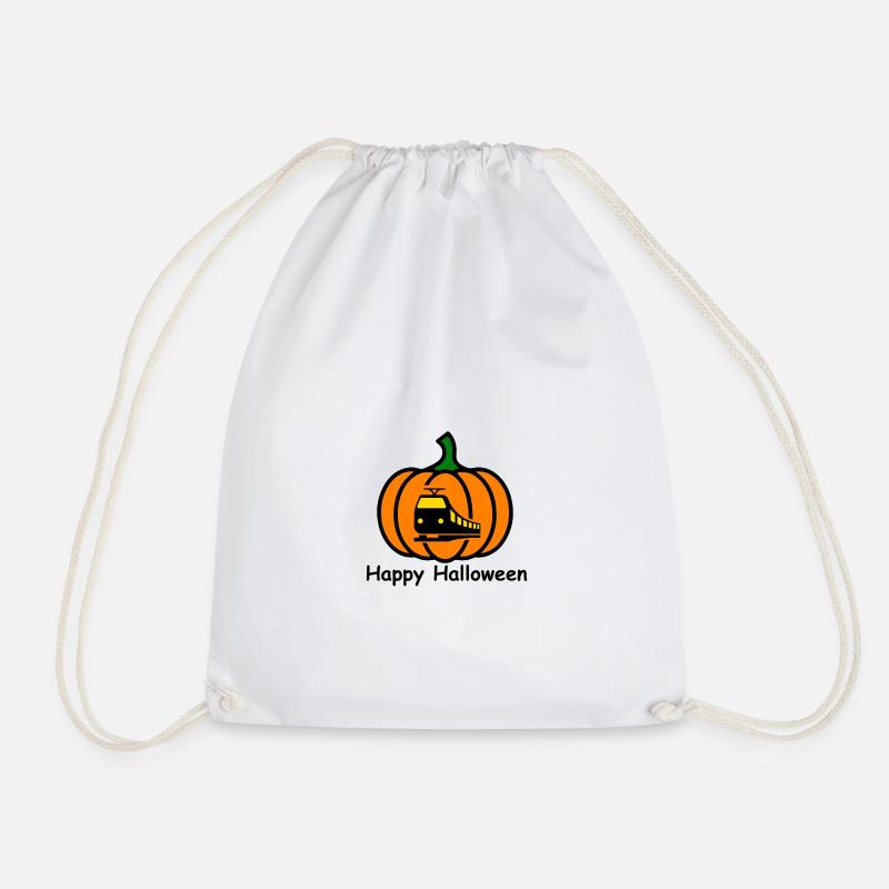 Halloween Train - Turnbeutel - Weiß