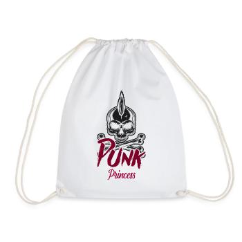 Punk princesse Punkerin Rock rock - Sac de sport léger - blanc - Devant