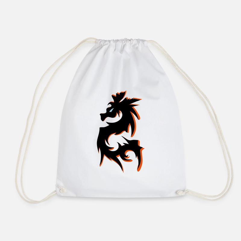 drachen - Turnbeutel - Weiß