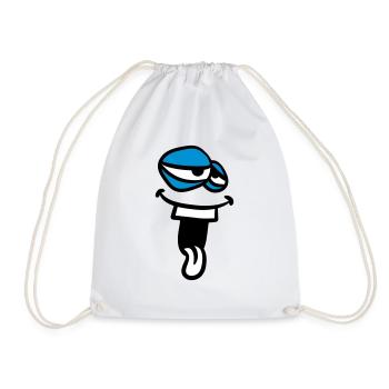 visage drôle monstre tête clipart drôle bande dessinée c - Sac de sport léger - blanc - Devant