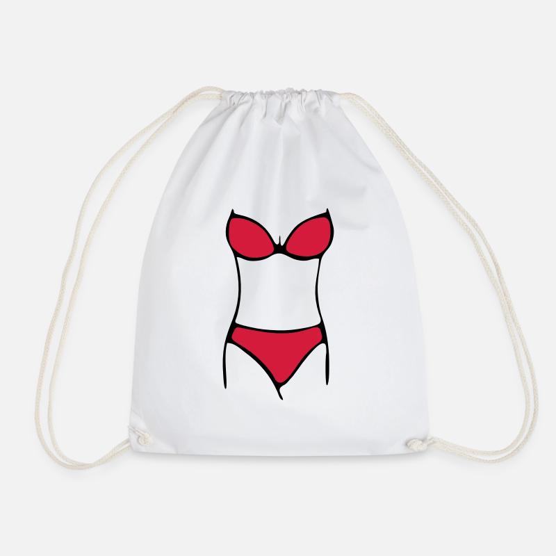 bikini - Turnbeutel - Weiß
