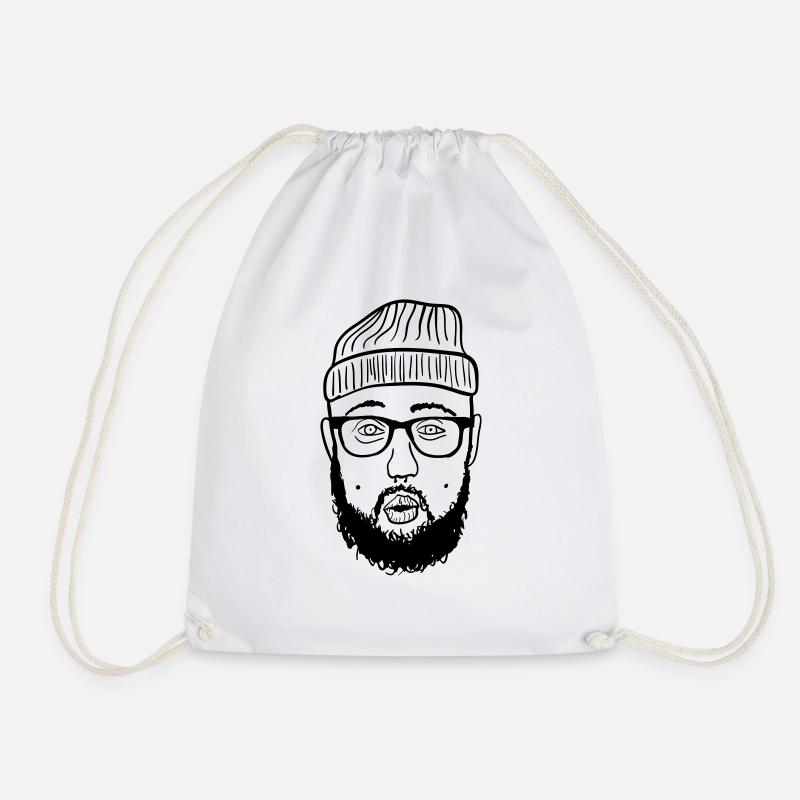 Hipster - Turnbeutel - Weiß