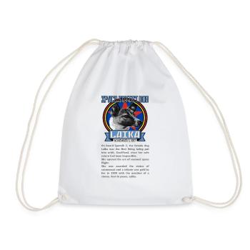 LAIKA SPACE SOVIET DOG © (design protégé) - Sac de sport léger - blanc - Devant