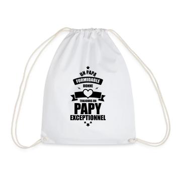 un papa formidable donne un papy exceptionnel - Sac de sport léger - blanc - Devant
