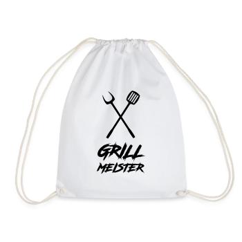 grillmeister - Turnbeutel - Weiß - Vorne