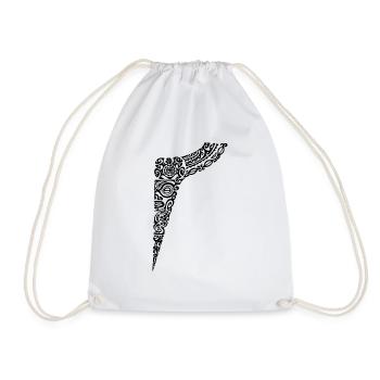 logo poitrine maori 46 noir - Sac de sport léger - blanc - Devant
