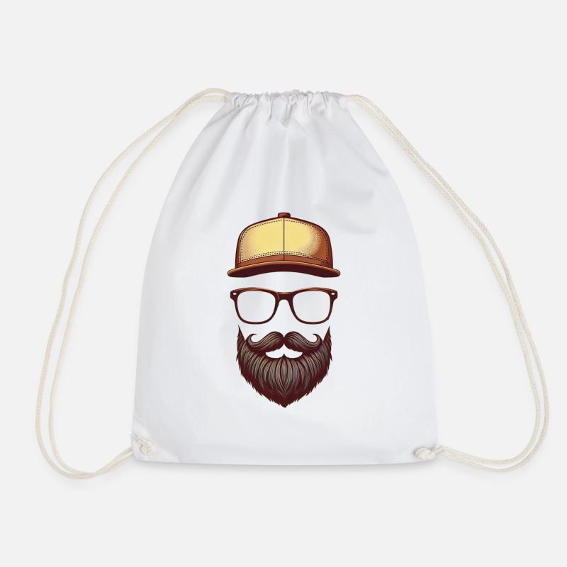 Hipster - Turnbeutel - Weiß