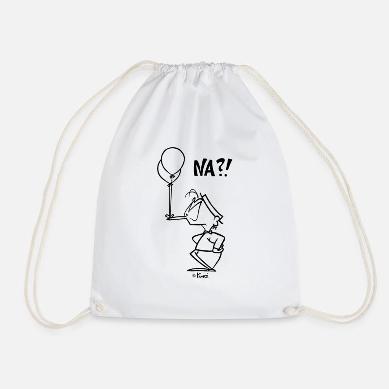 Kurti Na Ballone - Drawstring Bag - white