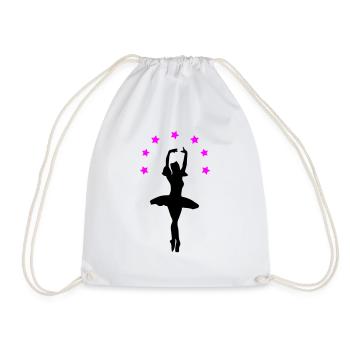 ballerina - Drawstring Bag - white - Front