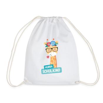 Écolier Girafe - Sac de sport léger - blanc - Devant