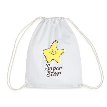 Stern: Super star - Turnbeutel - Weiß - Vorne