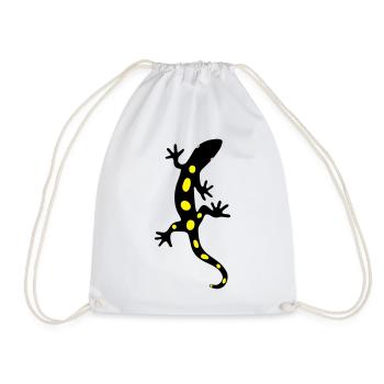 Eidechse Salamander Gecko Feuersalamander - Turnbeutel - Weiß - Vorne